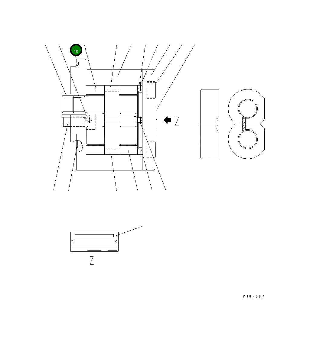 Кольцо уплотнительное (O-Ring) UC1301040009 Komatsu
