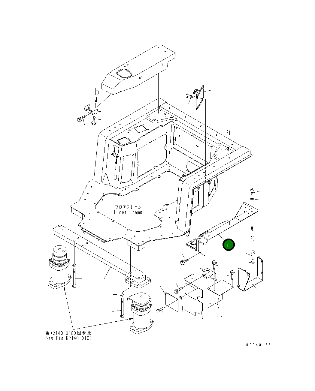 Крышка 17M-54-58311  Komatsu