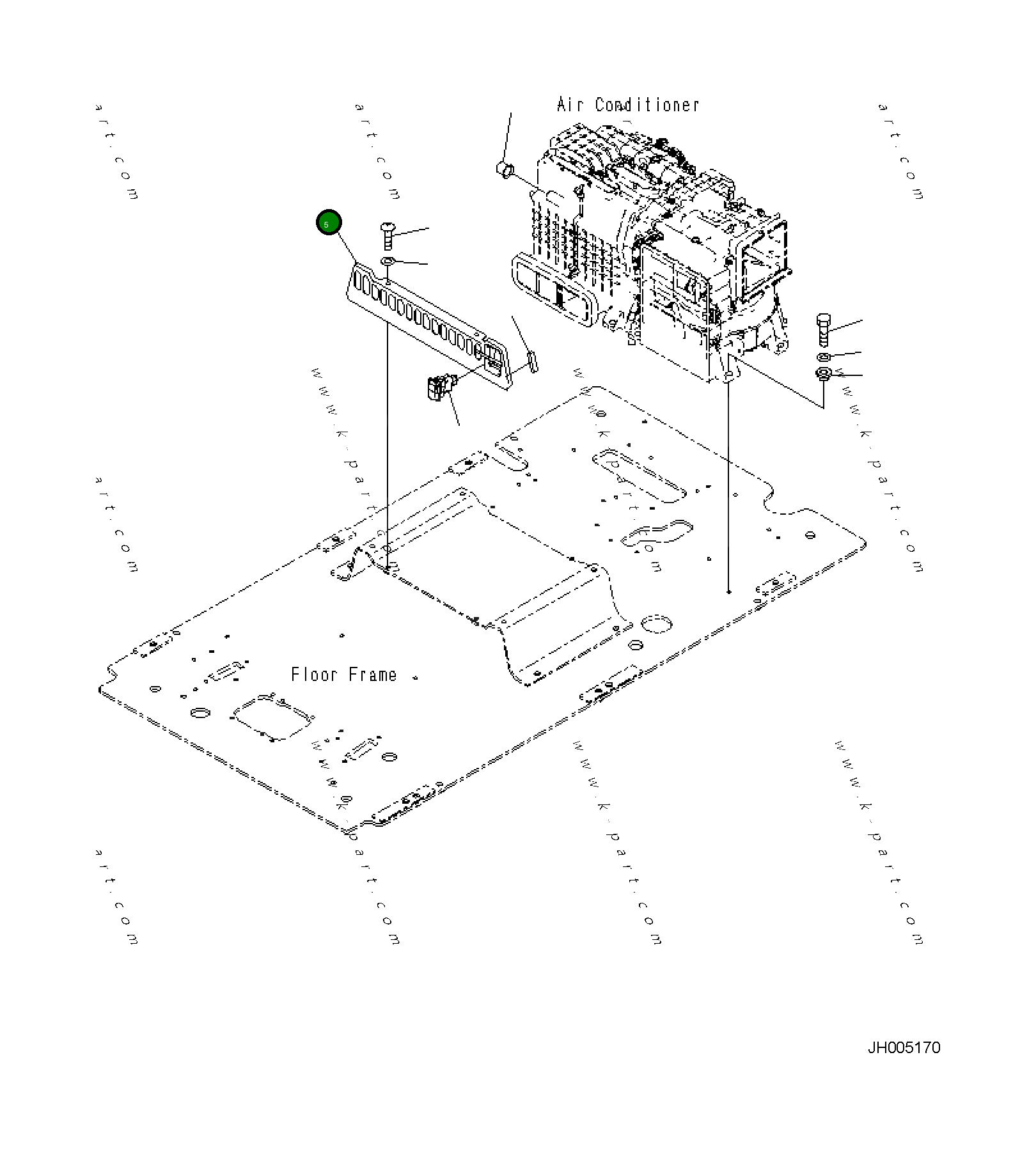 Крышка 2A5-43-11683 Komatsu