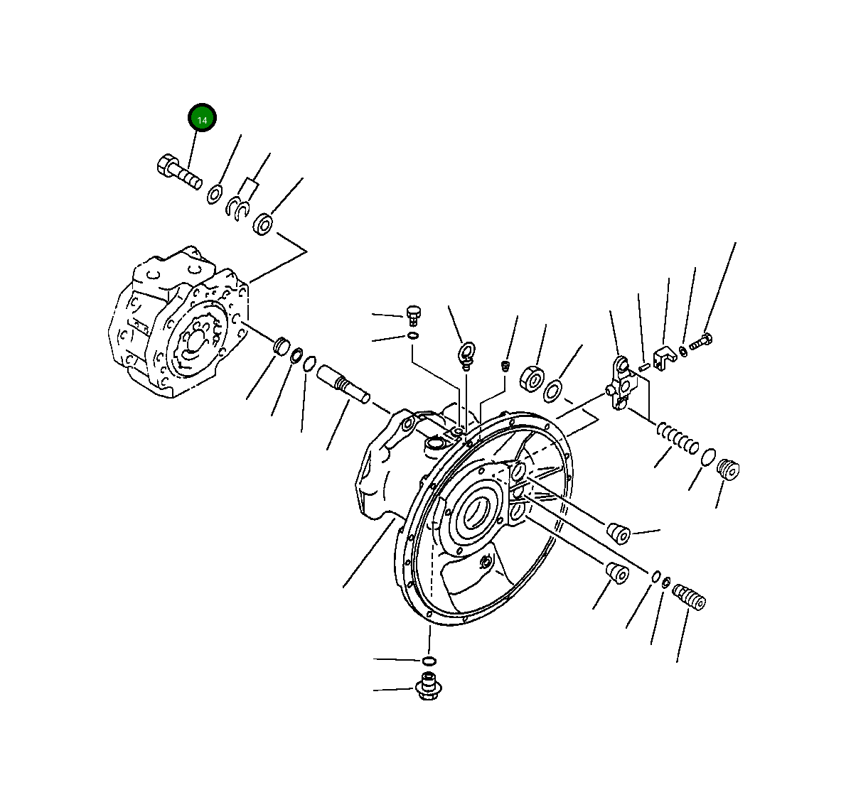 Болт 708-2L-24220 Komatsu