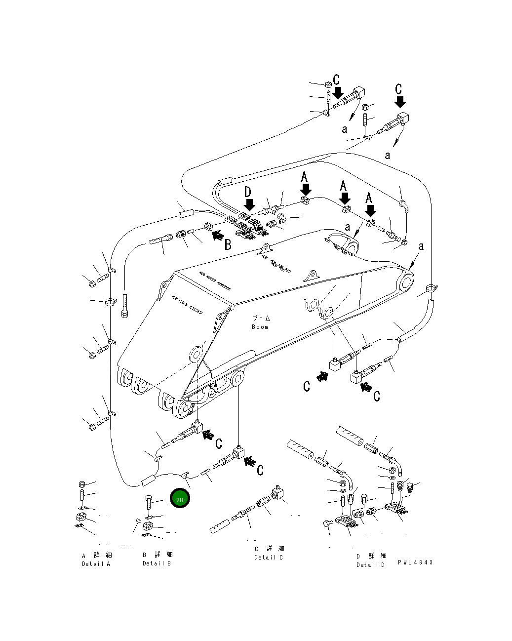 Болт DM30857999 Komatsu