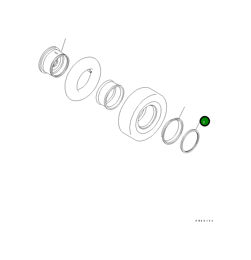 Кольцо 418-30-11180  Komatsu