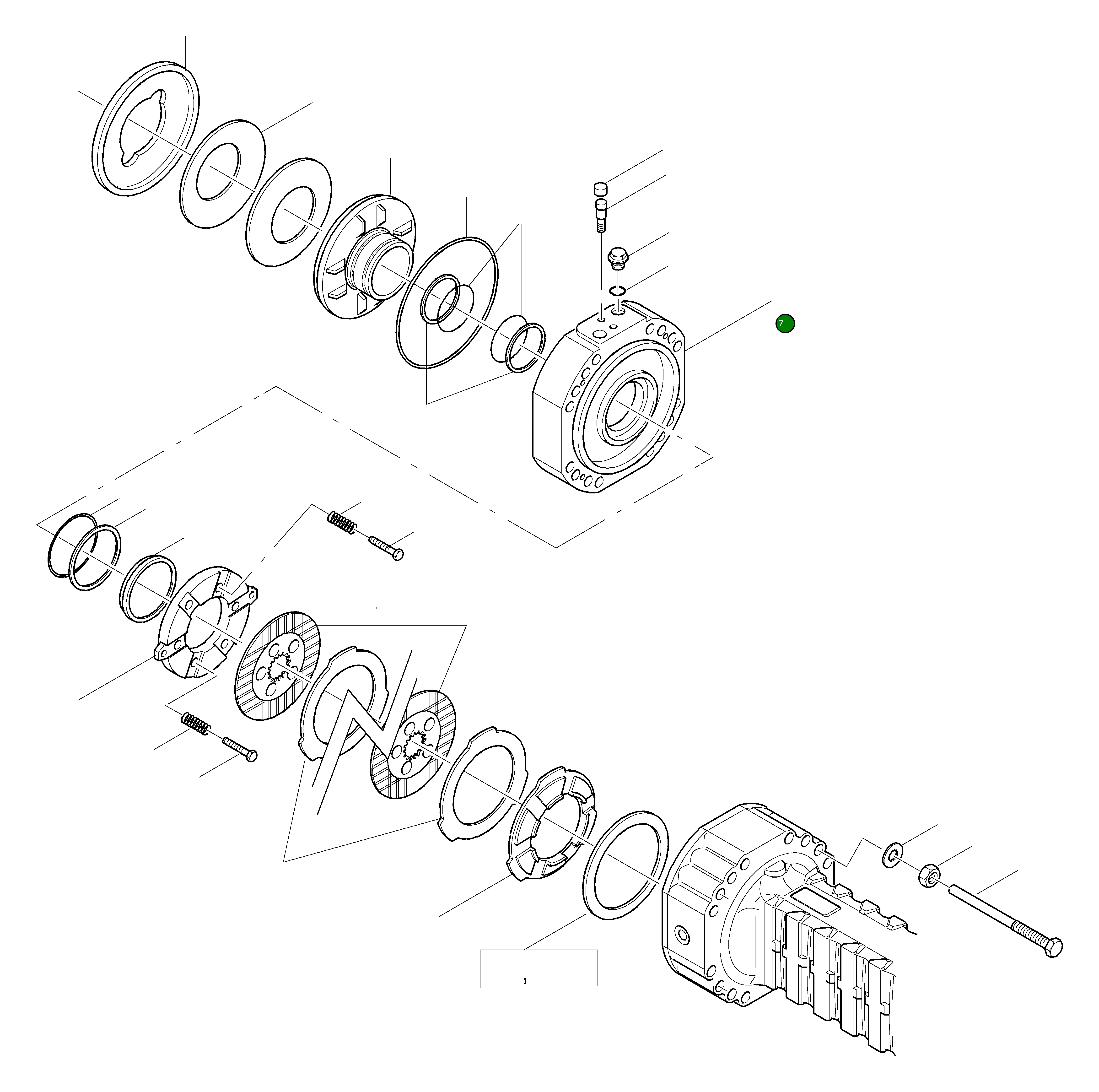 Крышка 42R-23-H0P29  Komatsu