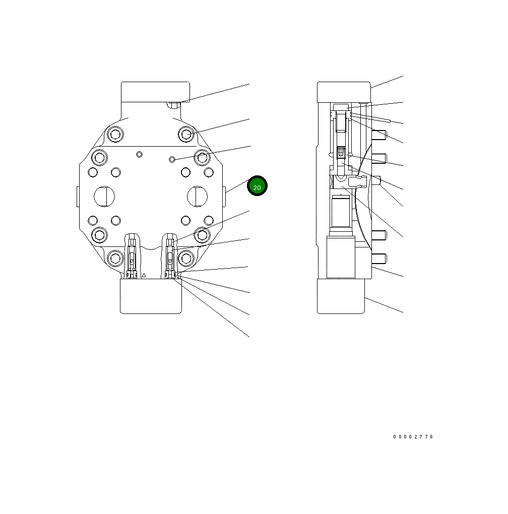 Кольцо уплотнительное (O-Ring) UC1607446037  Komatsu