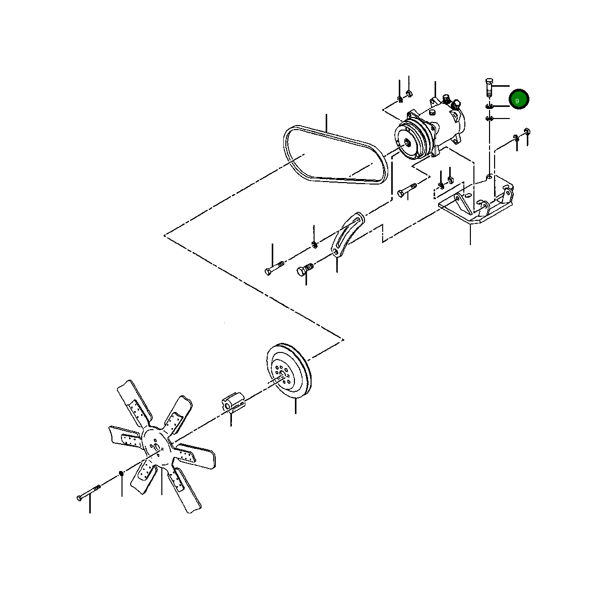 Болт 931 312 R1  Komatsu