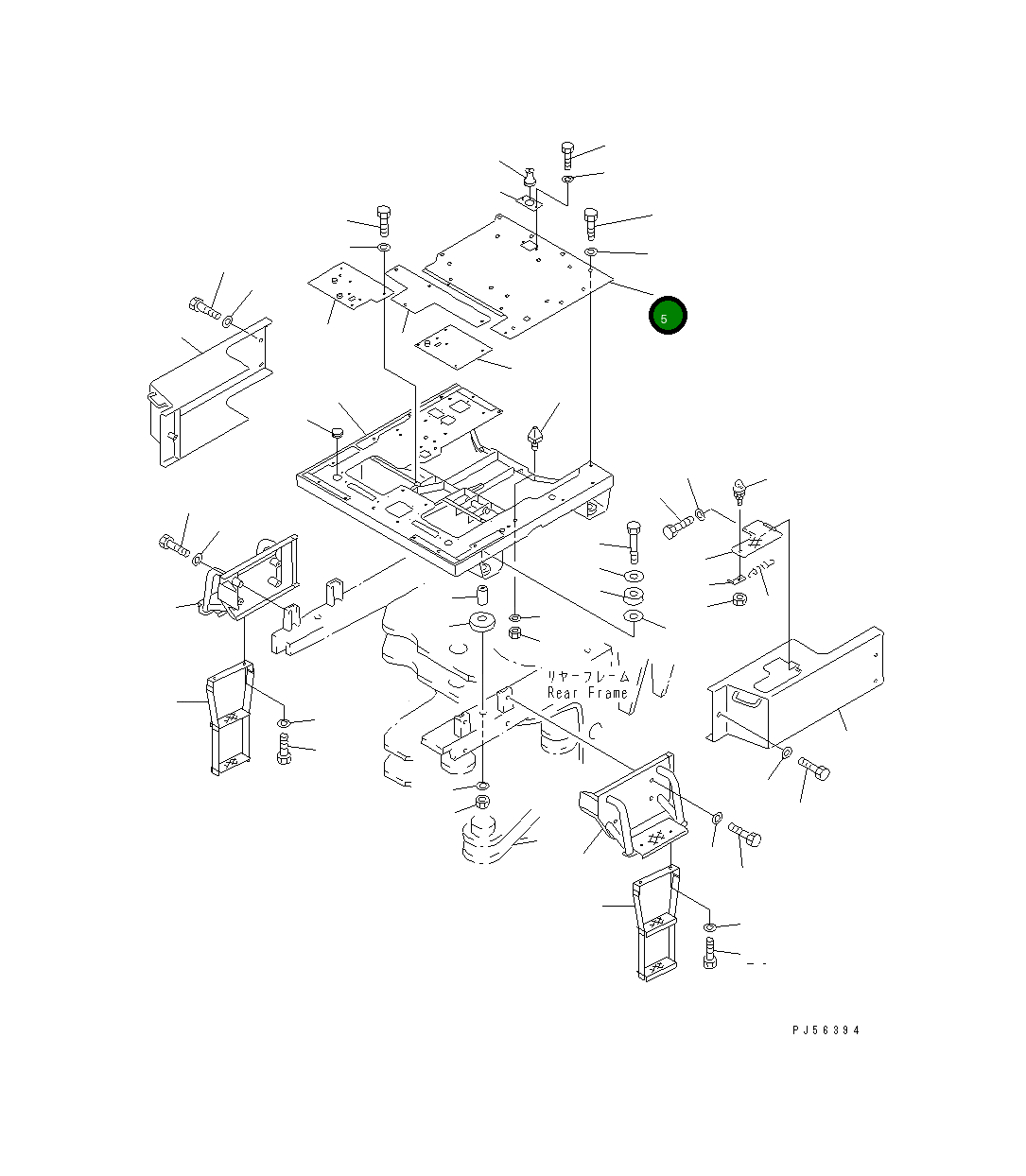 Крышка 235-54-31121  Komatsu
