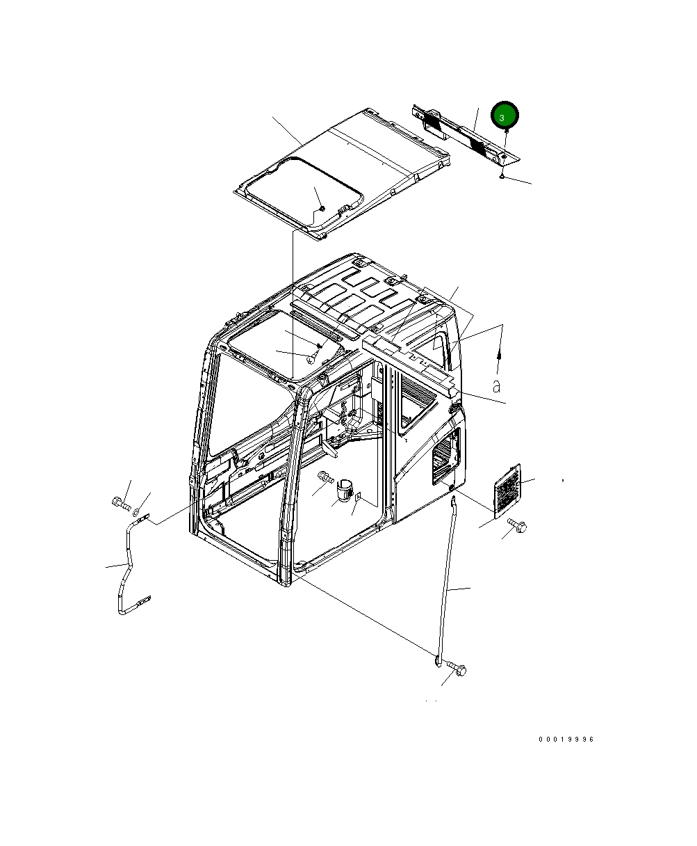 Крышка 203-54-71390 Komatsu