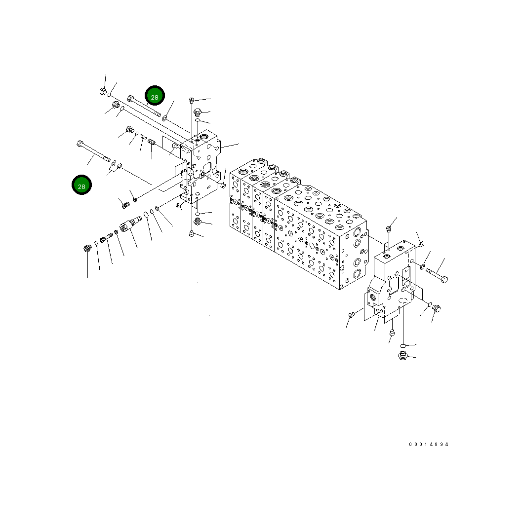 Болт 723-46-15490 Komatsu