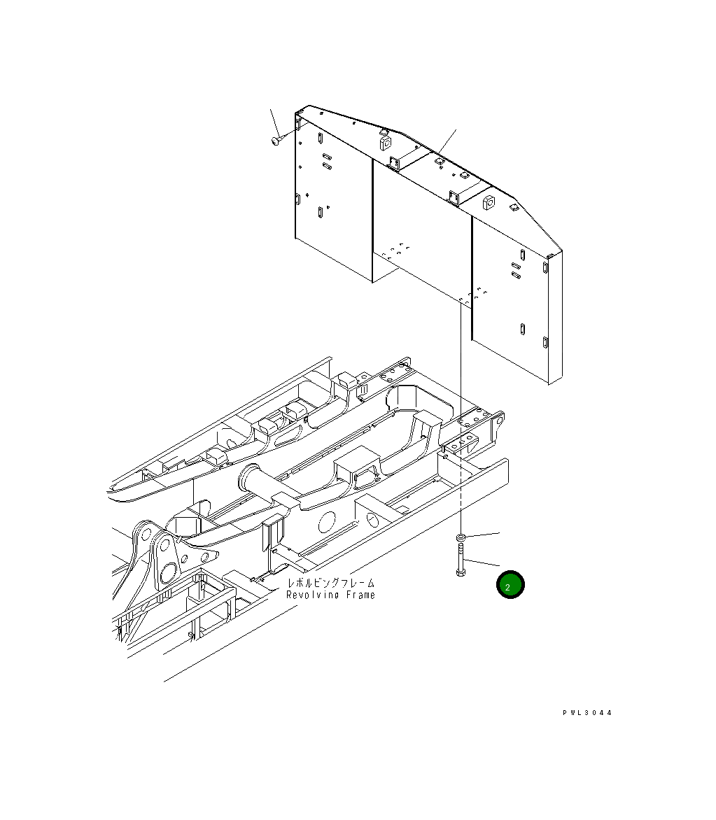 Болт 21T-09-11221  Komatsu