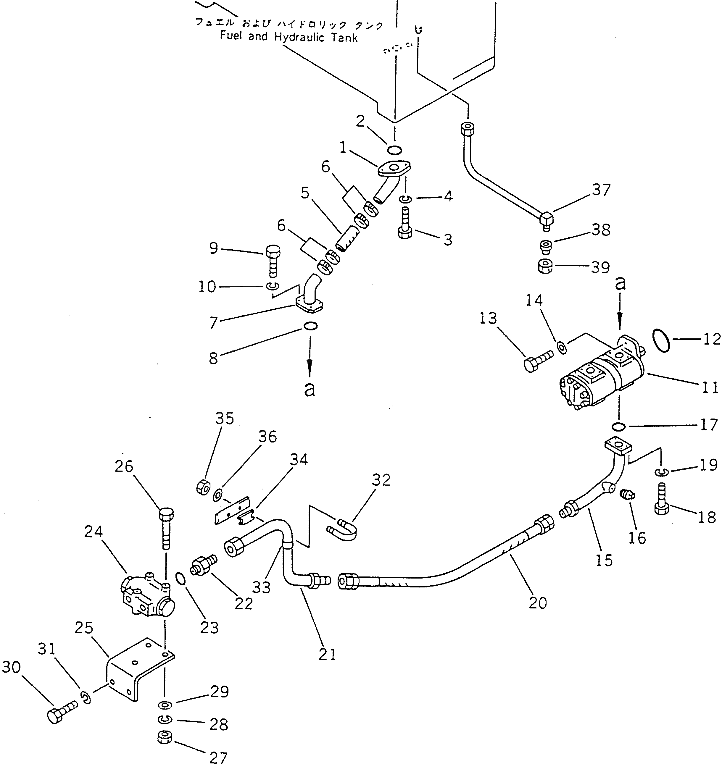 Болт 23A-40-11810  Komatsu