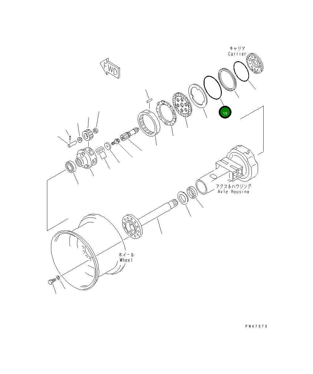 Кольцо уплотнительное (O-Ring) 418-33-21410 Komatsu