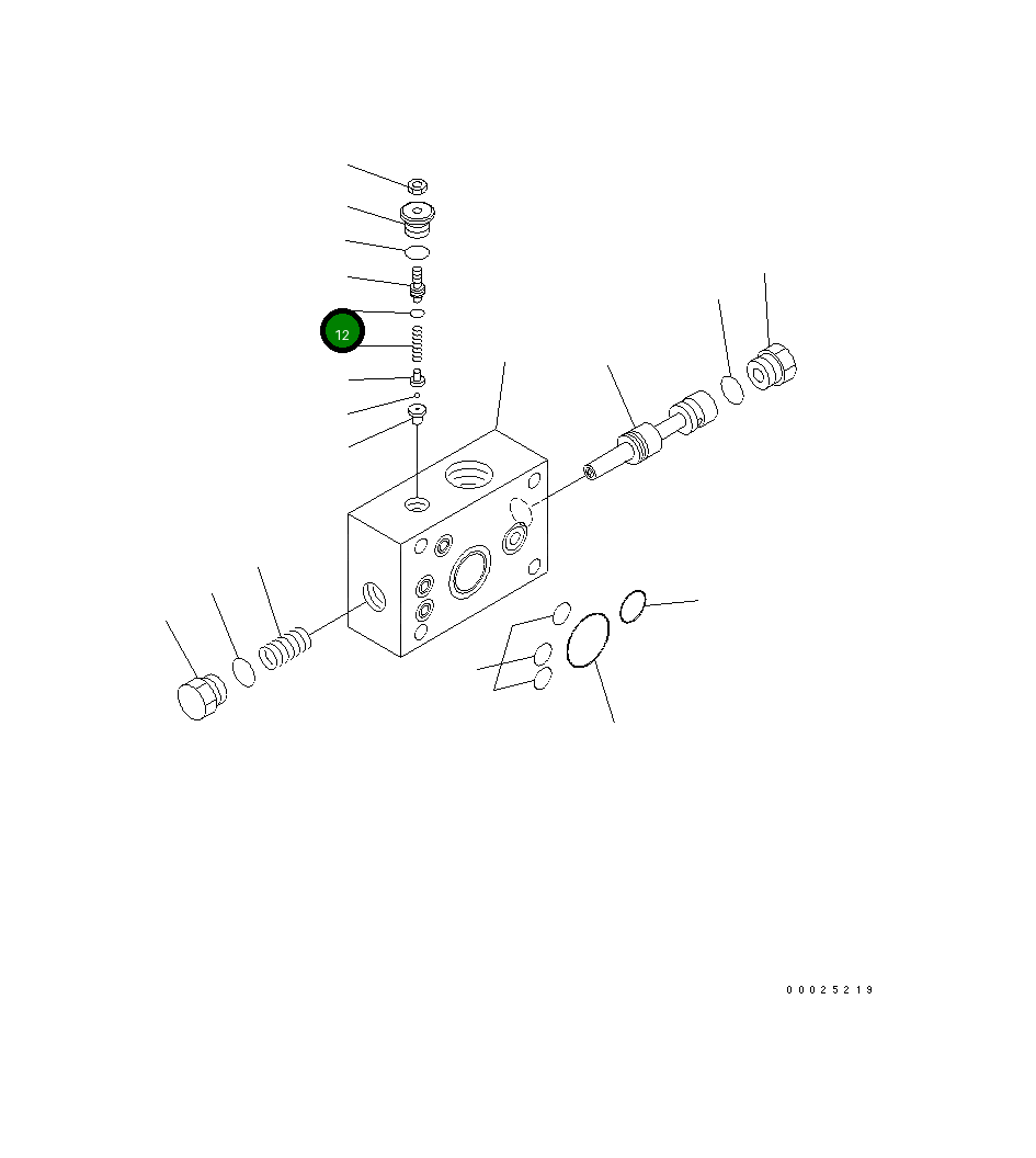 Кольцо уплотнительное (O-Ring) STA40002-07 Komatsu