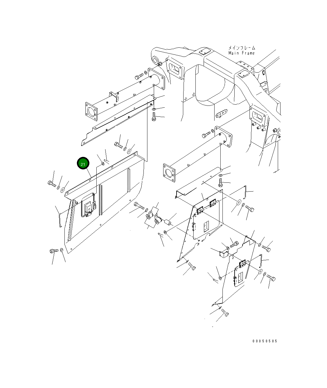 Крышка 569-89-88403 Komatsu