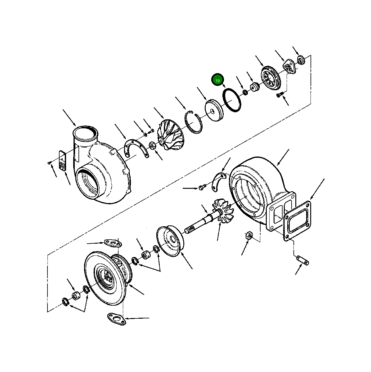 Кольцо уплотнительное (O-Ring) 1294 190 H1  Komatsu