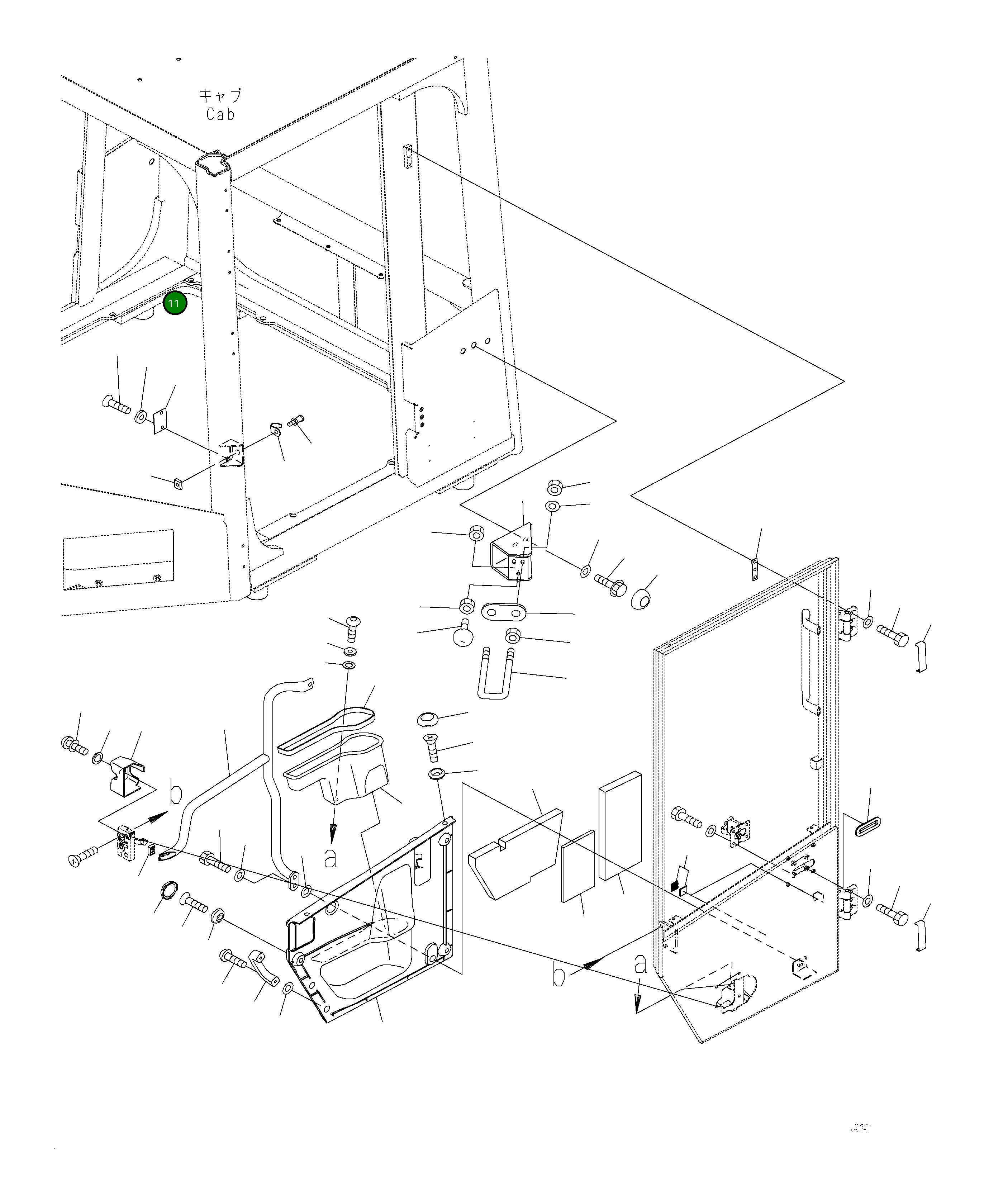 Крышка 423-925-5491 Komatsu