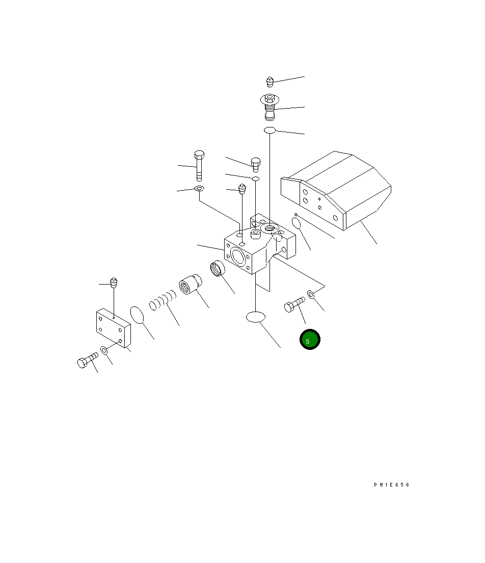 Болт 07372-51255 Komatsu