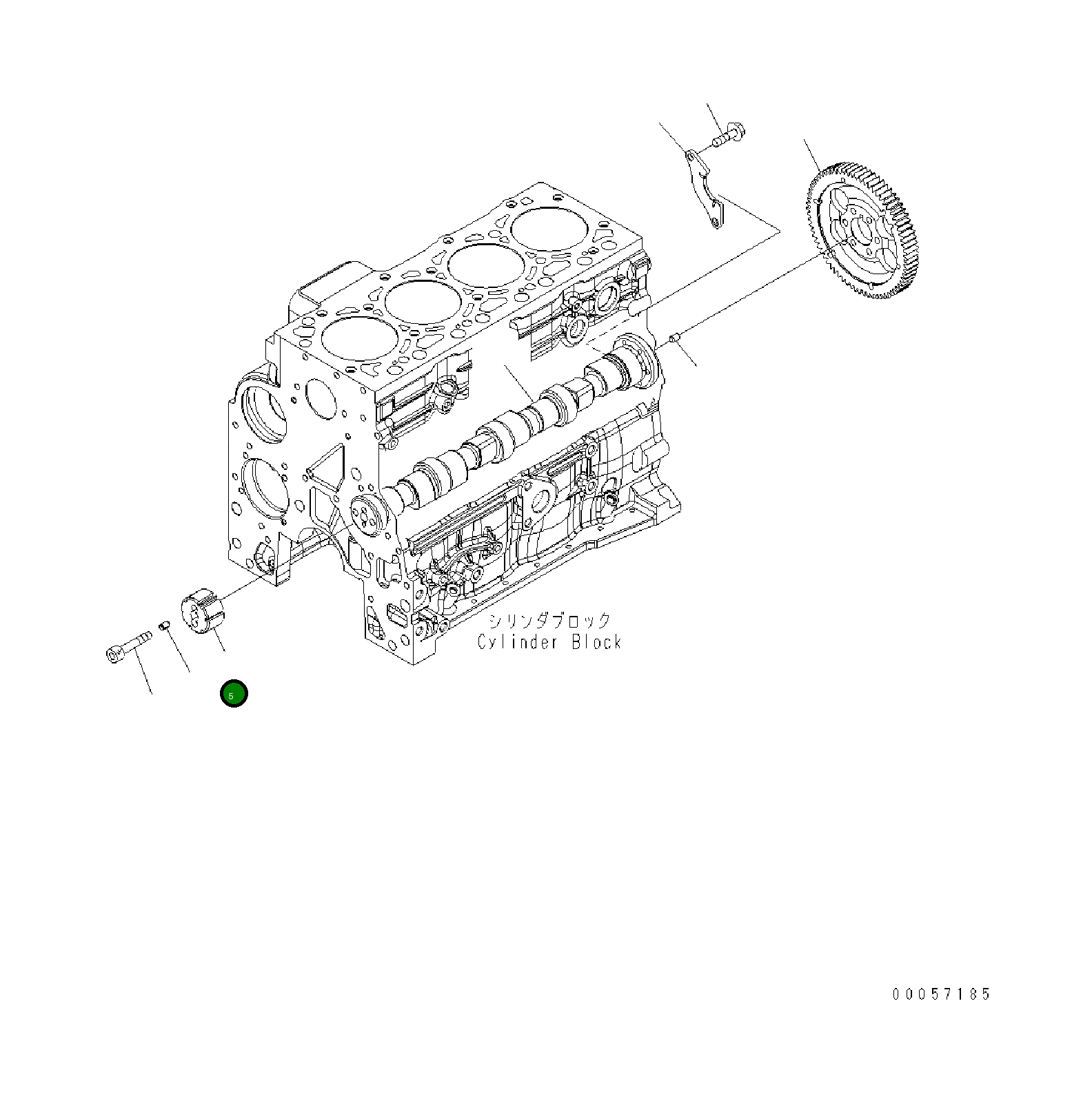 Кольцо 6751-41-1140 Komatsu