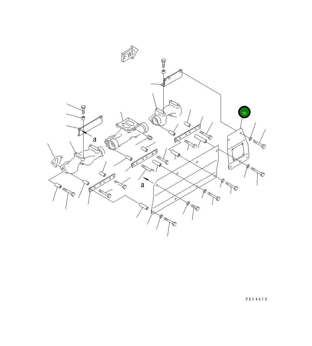 Крышка 6150-11-5261 Komatsu
