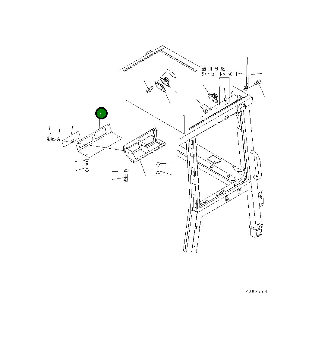 Крышка 11Y-979-1551 Komatsu