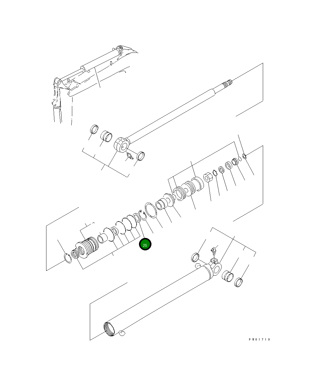 Кольцо YM172425-72310 Komatsu