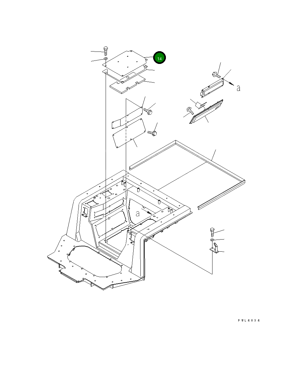 Крышка 17A-57-11320 Komatsu