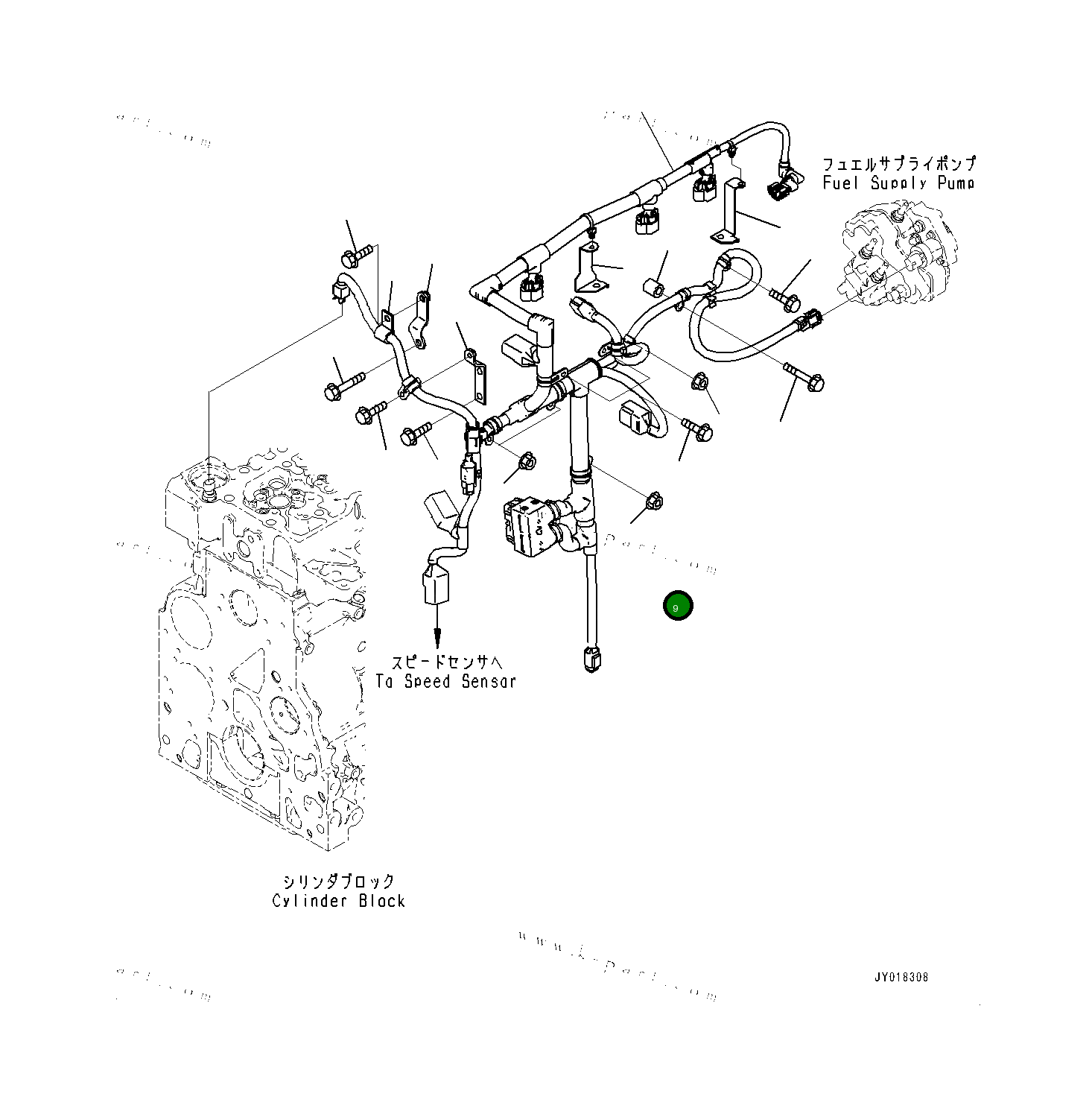 Болт 6736815110 Komatsu