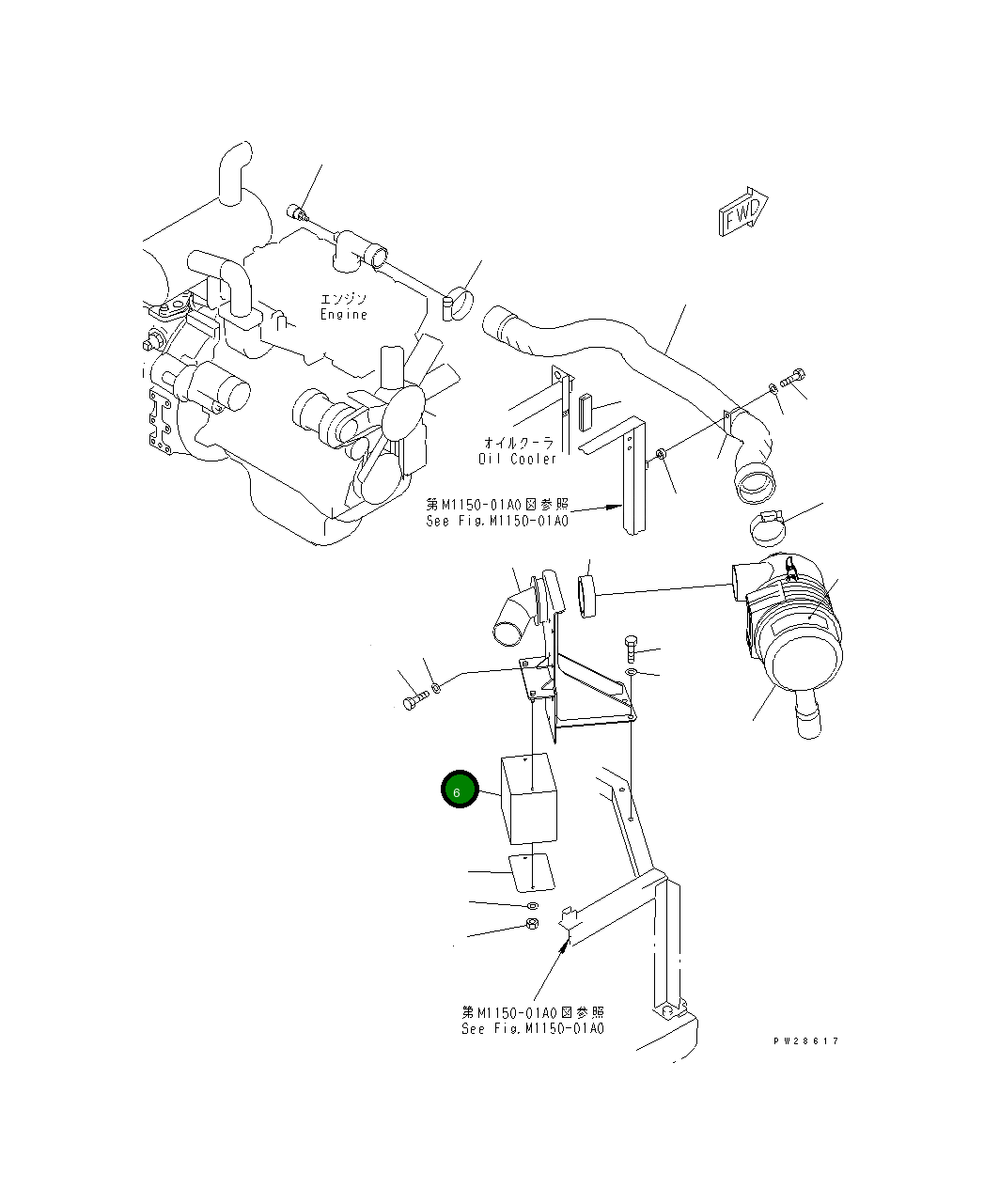 Крышка 201-01-73250  Komatsu