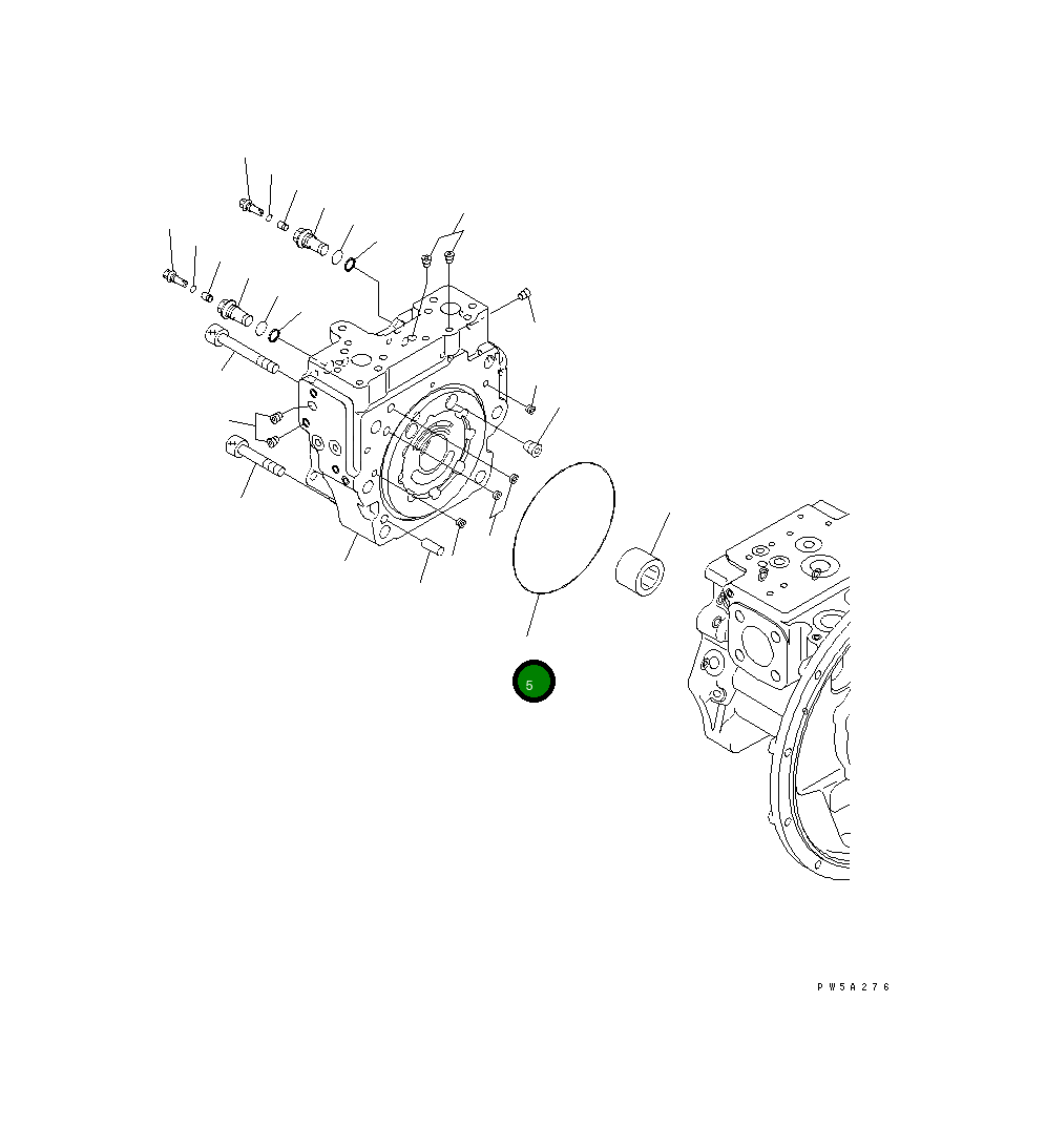 Кольцо уплотнительное (O-Ring) 07000-A5185 Komatsu