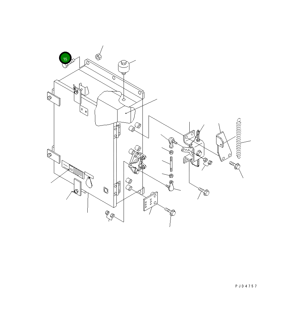 Болт 01020-00825 Komatsu