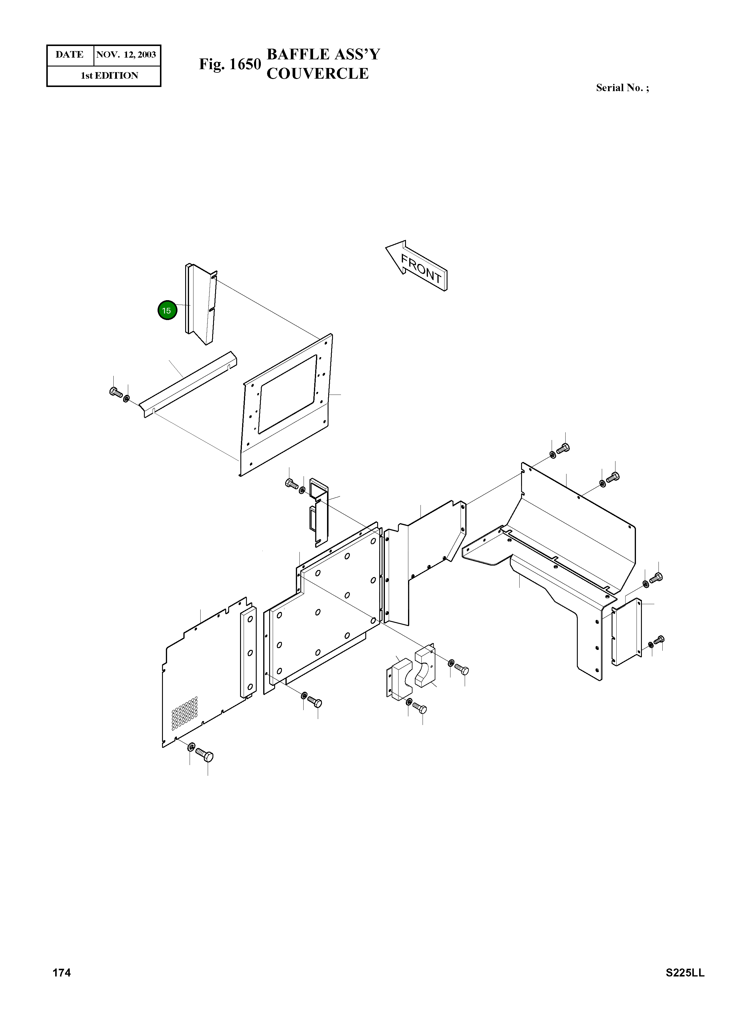Крышка 2627-1093 Komatsu