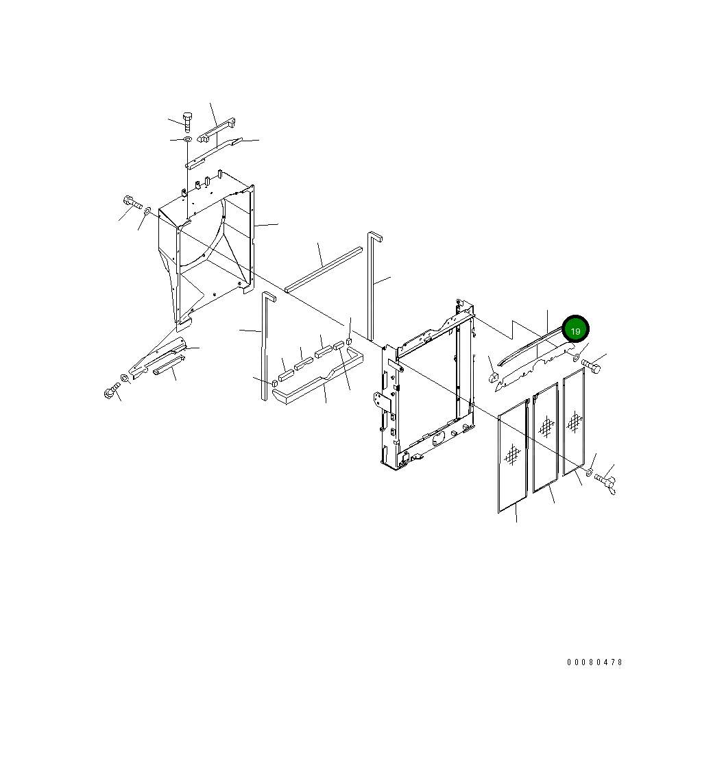 Крышка 205-03-33660 Komatsu