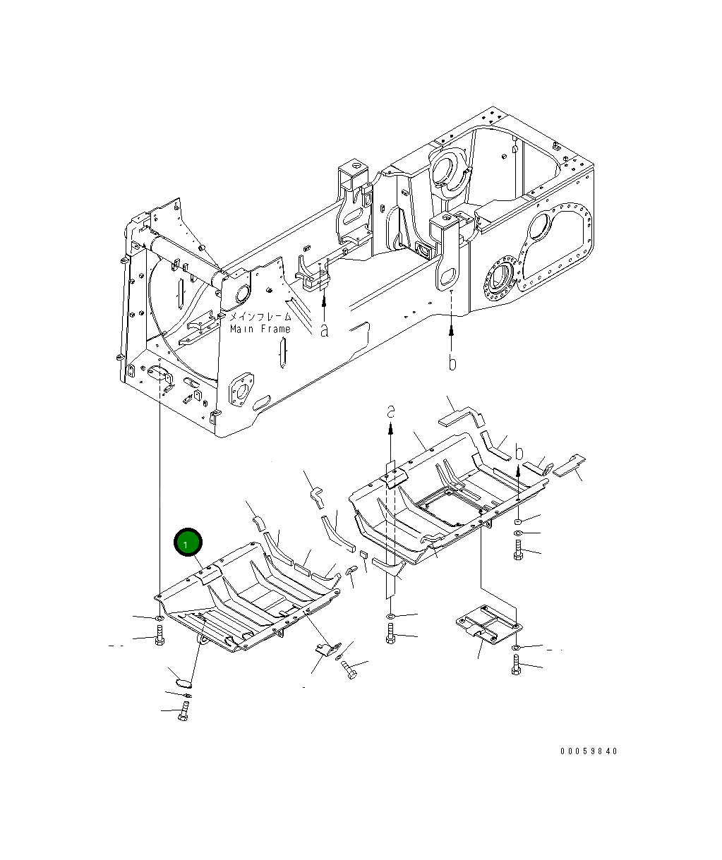 Крышка 17A-54-48820 Komatsu