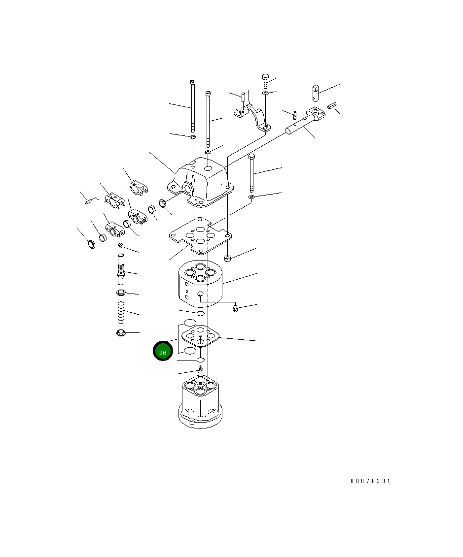 Кольцо уплотнительное (O-Ring) 702-16-58330  Komatsu