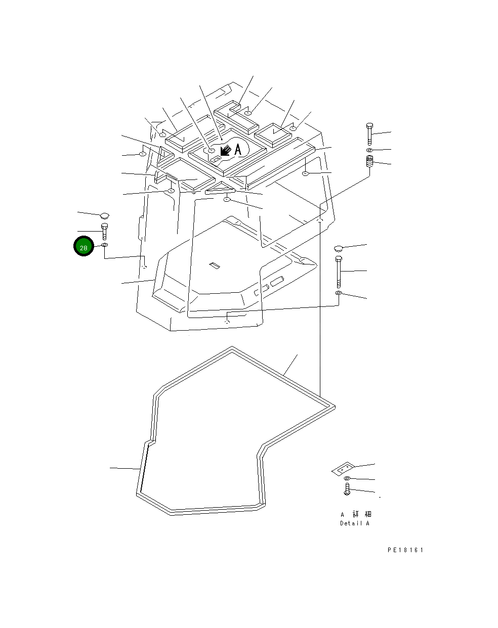 Болт 01010-61455 Komatsu