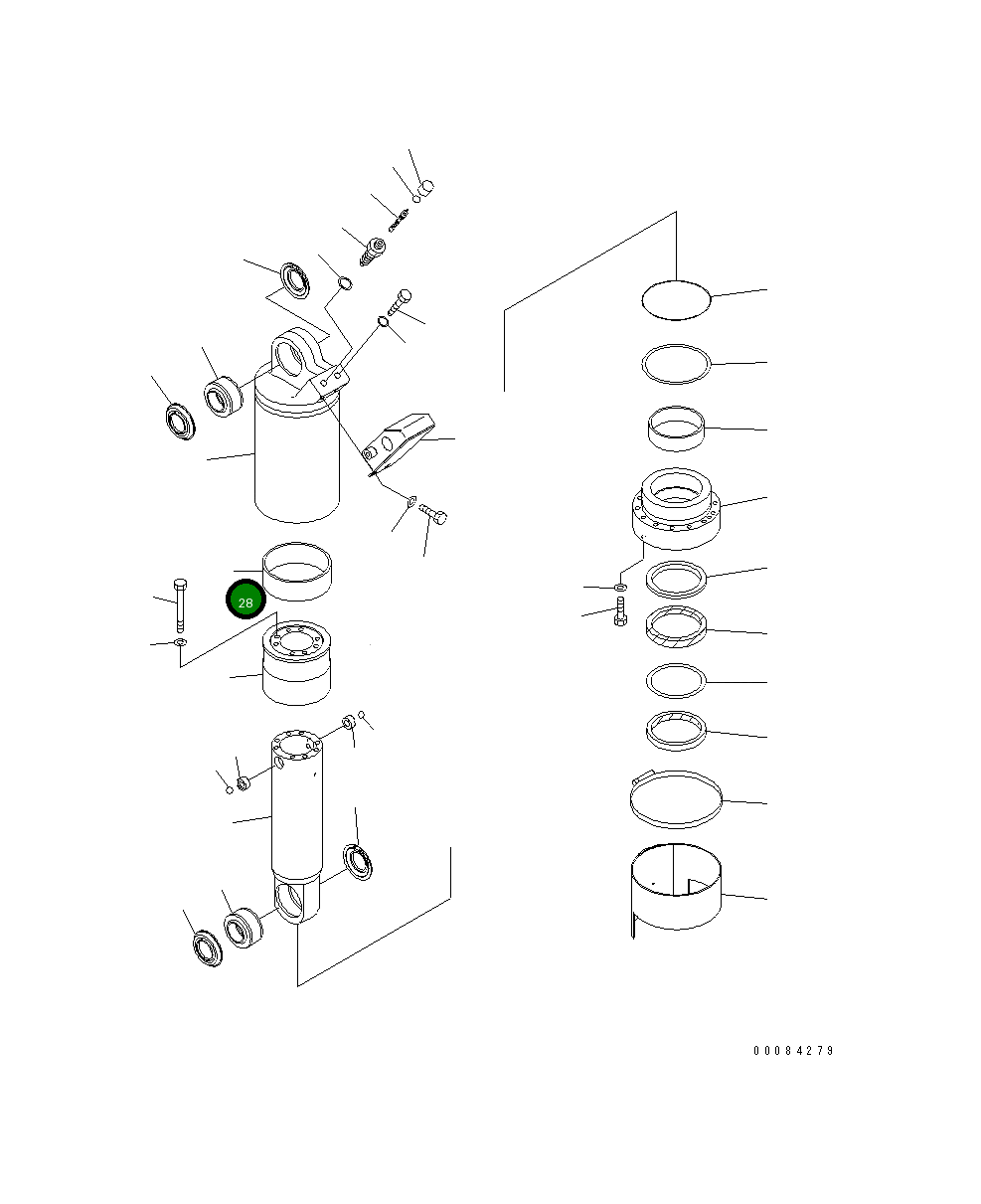 Кольцо 56D-50-13221  Komatsu