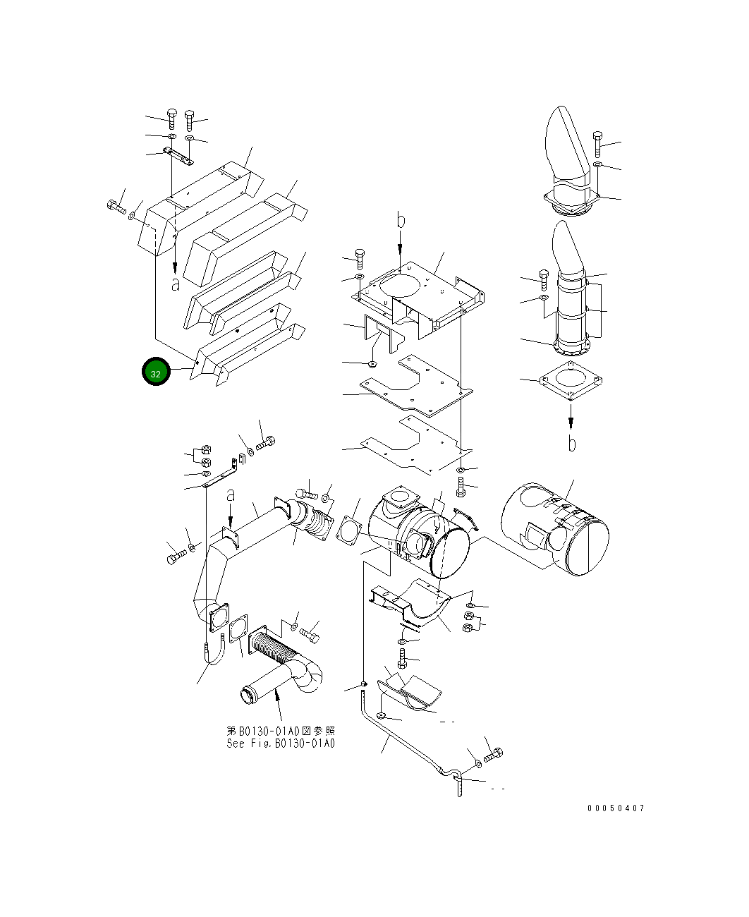 Крышка 56D-02-21582 Komatsu