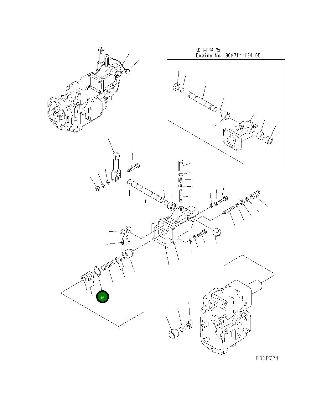 Кольцо 6610-71-3220 Komatsu