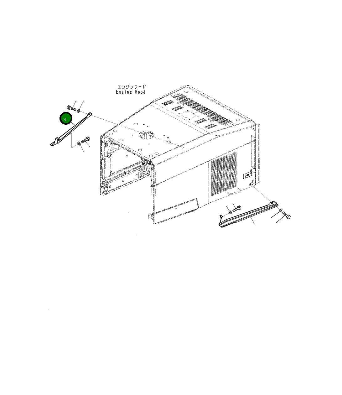 Крышка 421-54-56860 Komatsu