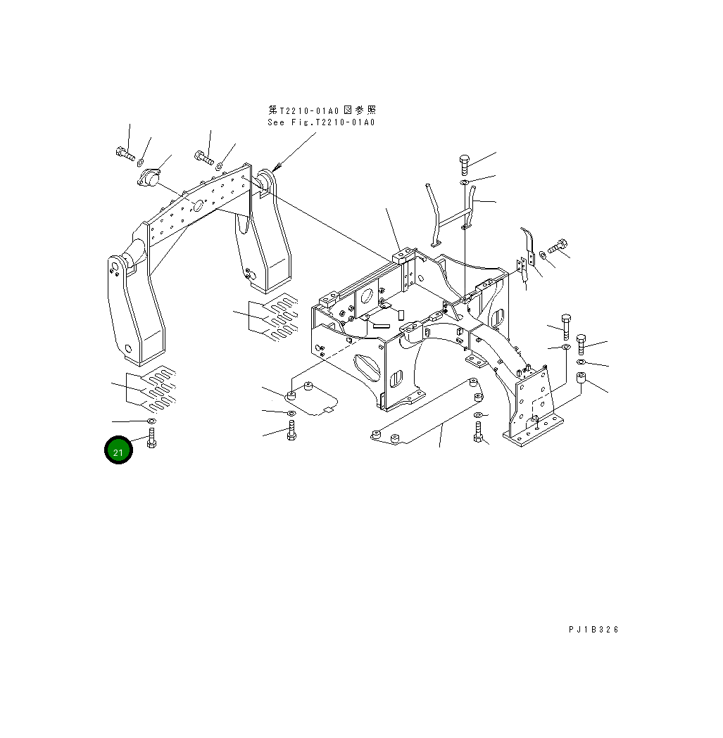 Болт 01018-12480 Komatsu