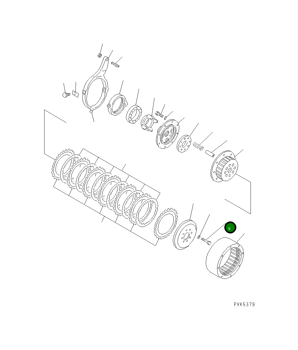 Болт 104-22-33230 Komatsu