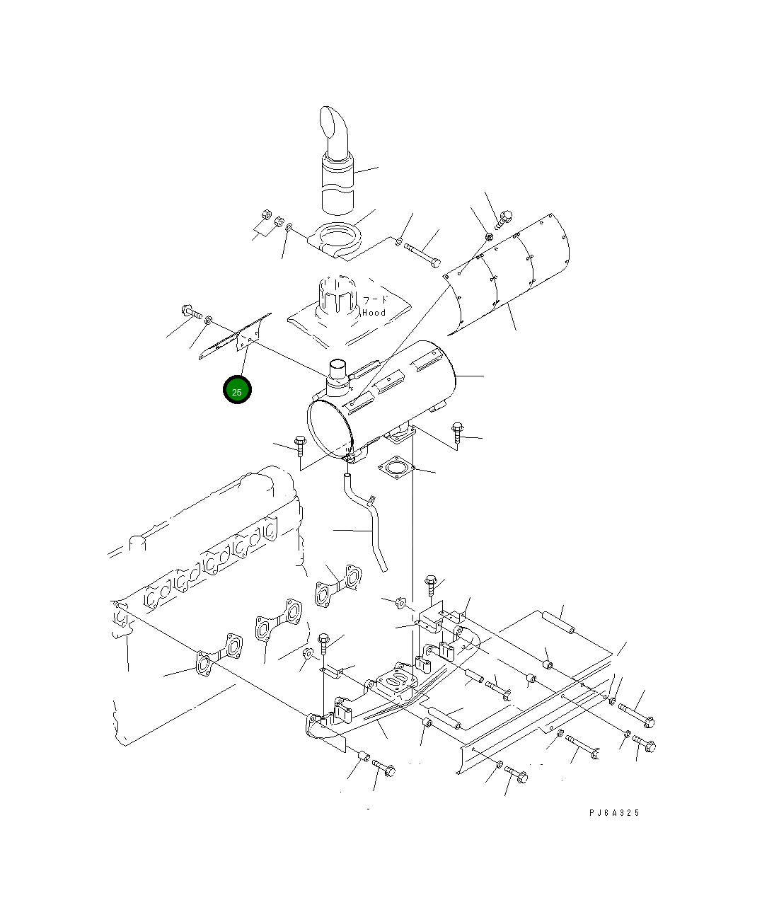 Крышка 6136-11-5840 Komatsu