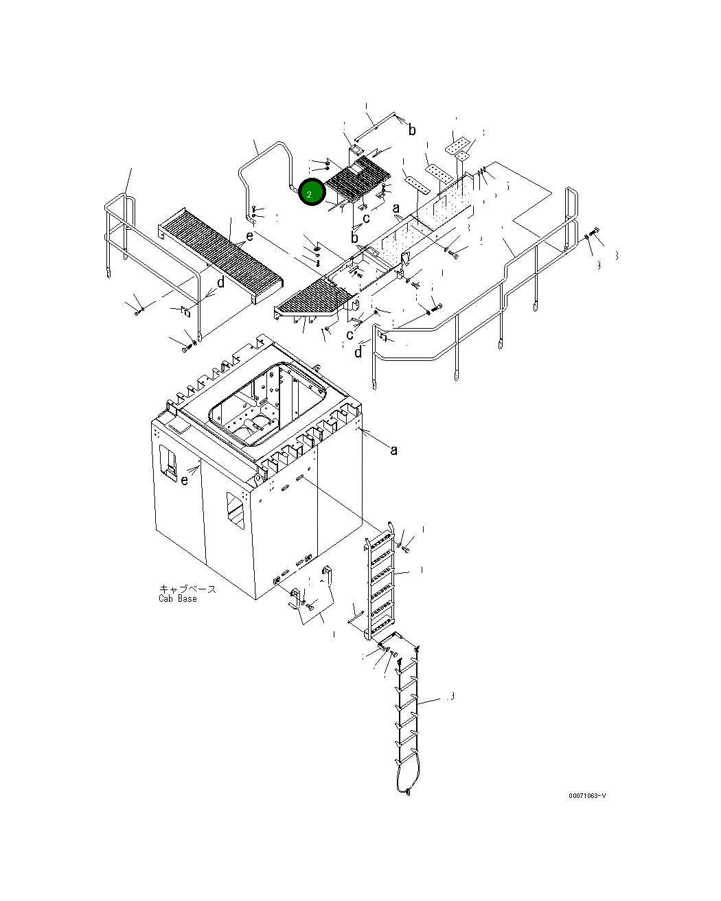 Крышка 21T-54-37672 Komatsu