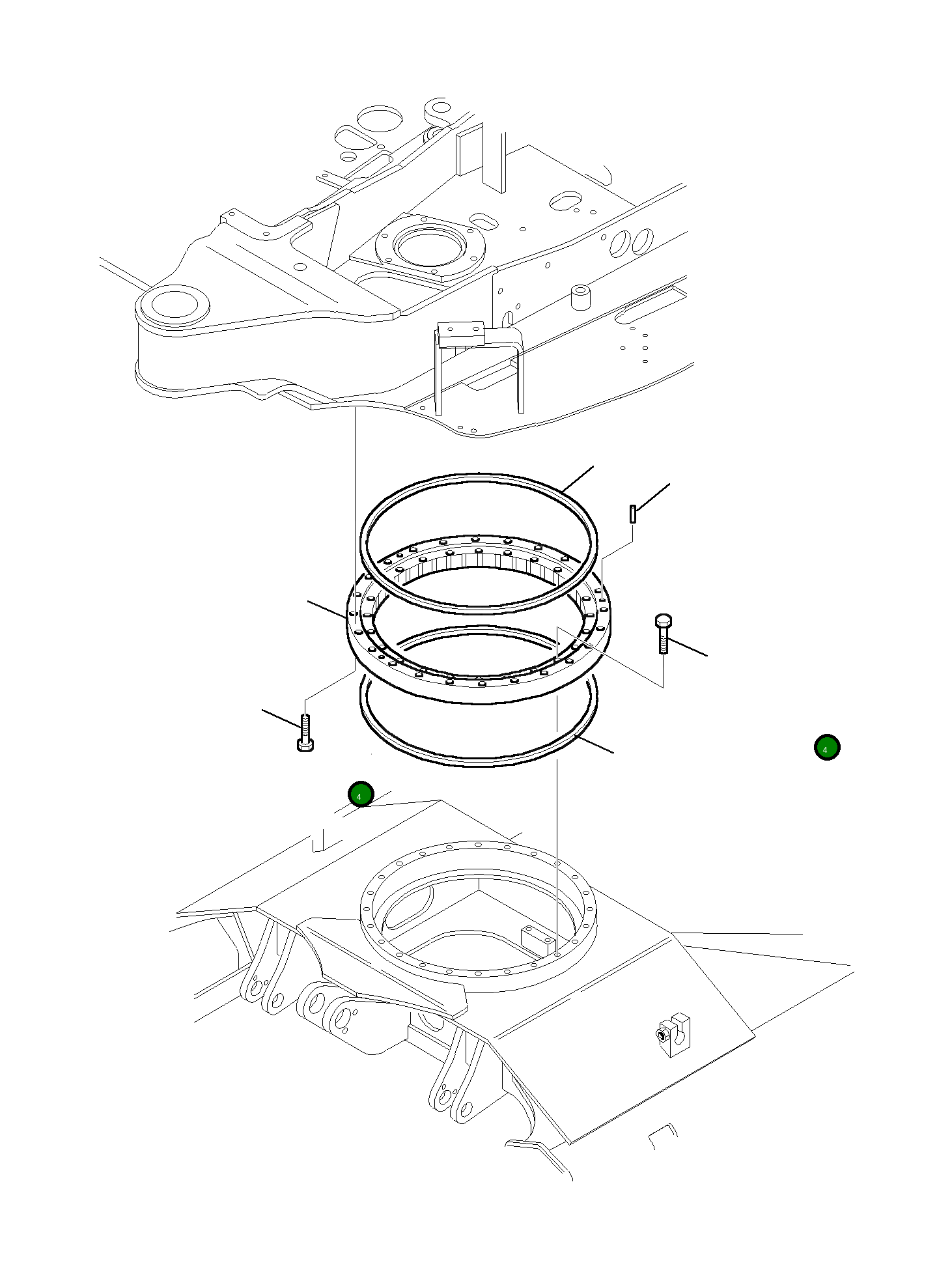 Болт 801015578 Komatsu