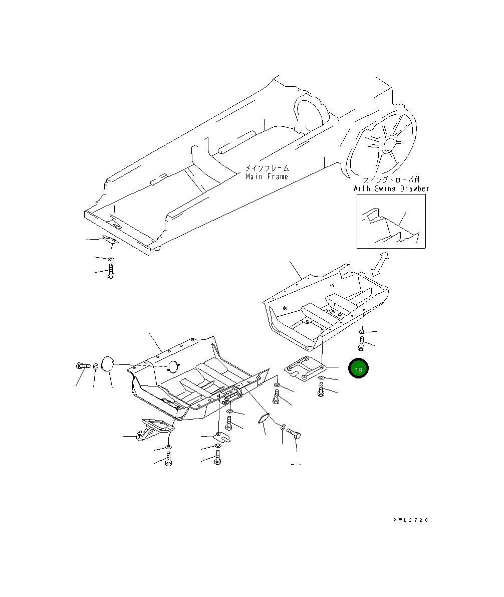 Крышка 175-54-23222 Komatsu