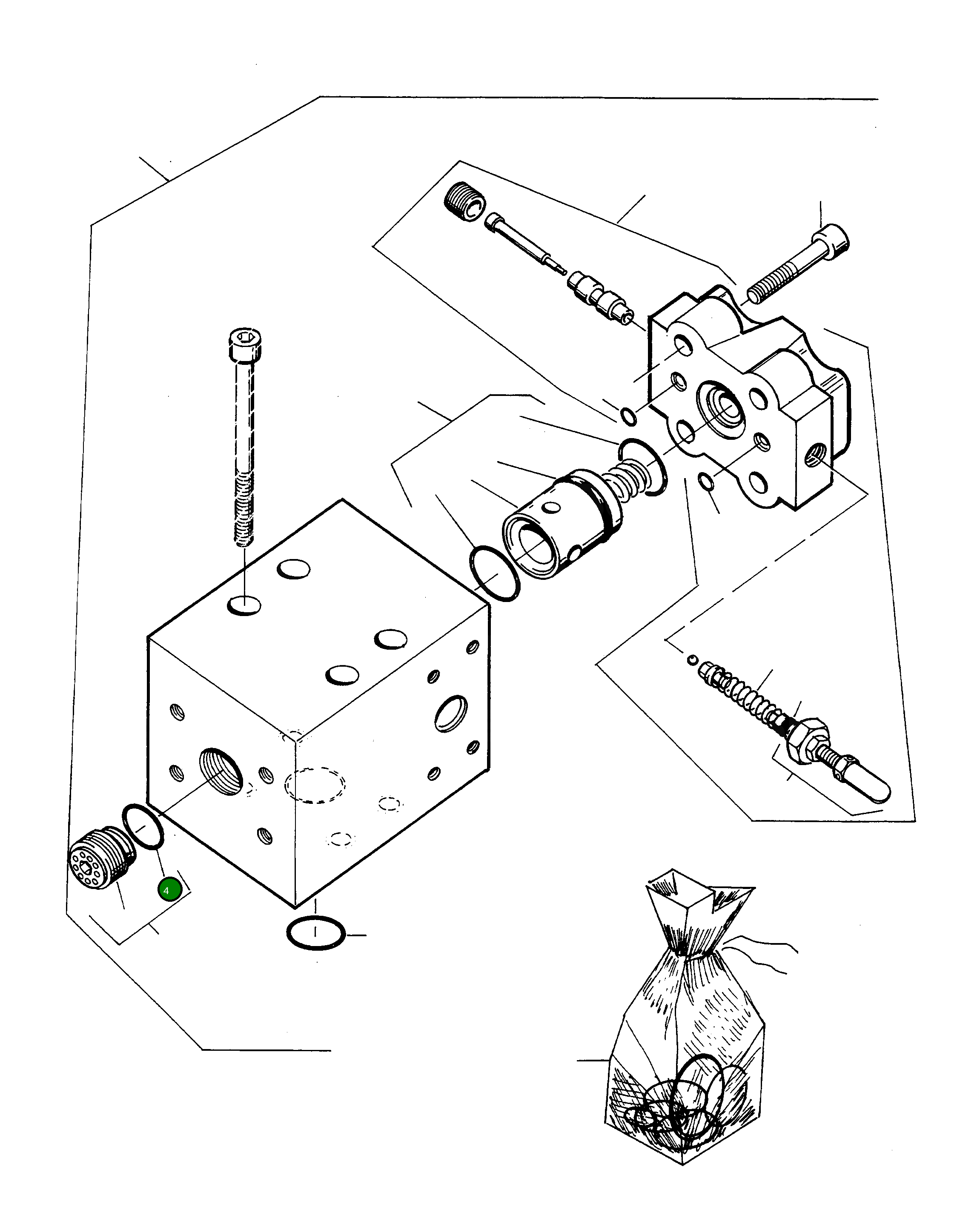 Кольцо уплотнительное (O-Ring) 4912737M1 Komatsu