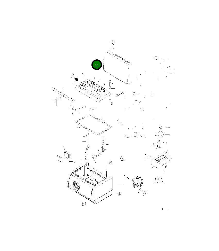 Крышка 21K-54-73541 Komatsu
