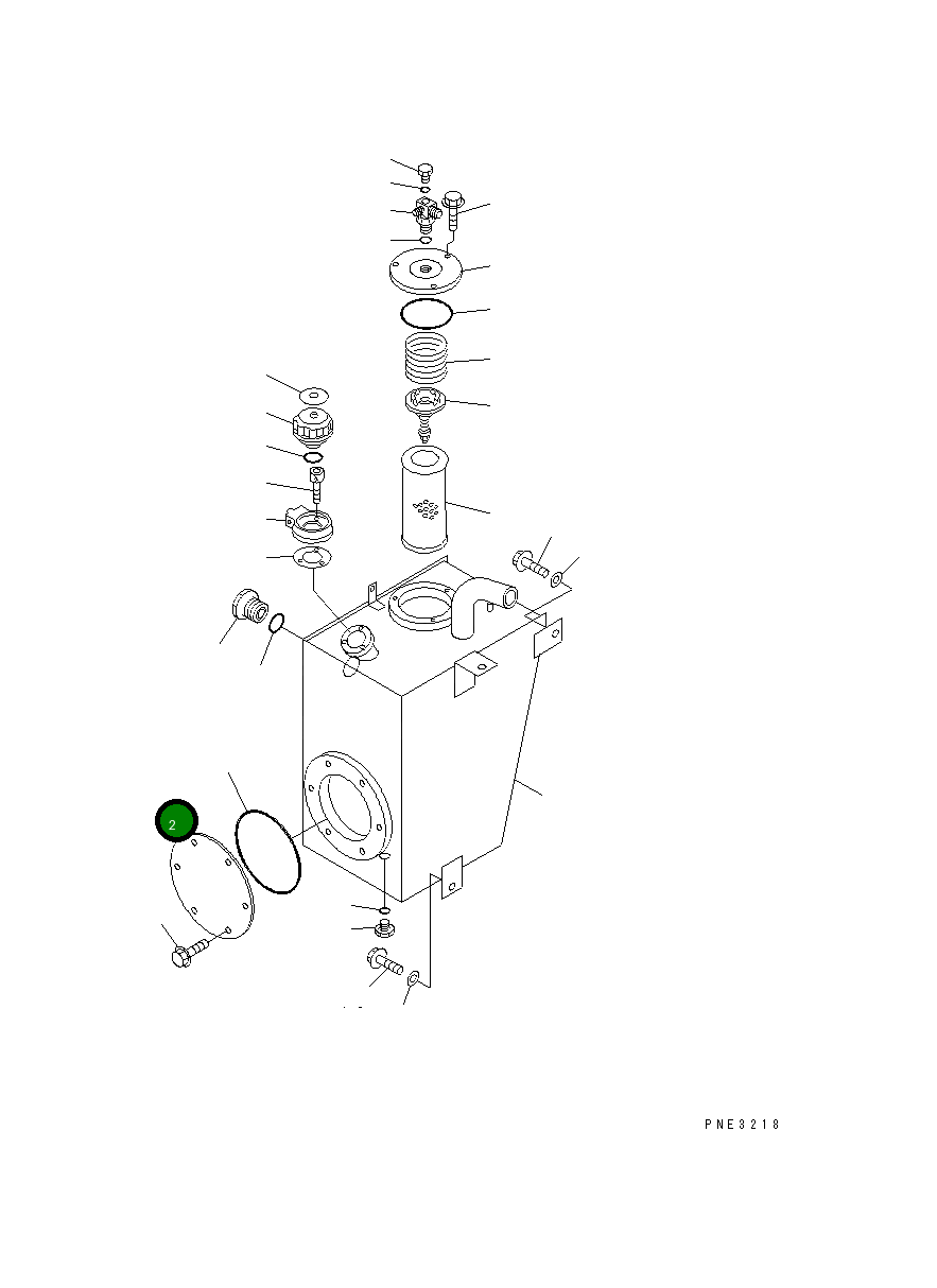 Крышка 41H-60-25120 Komatsu