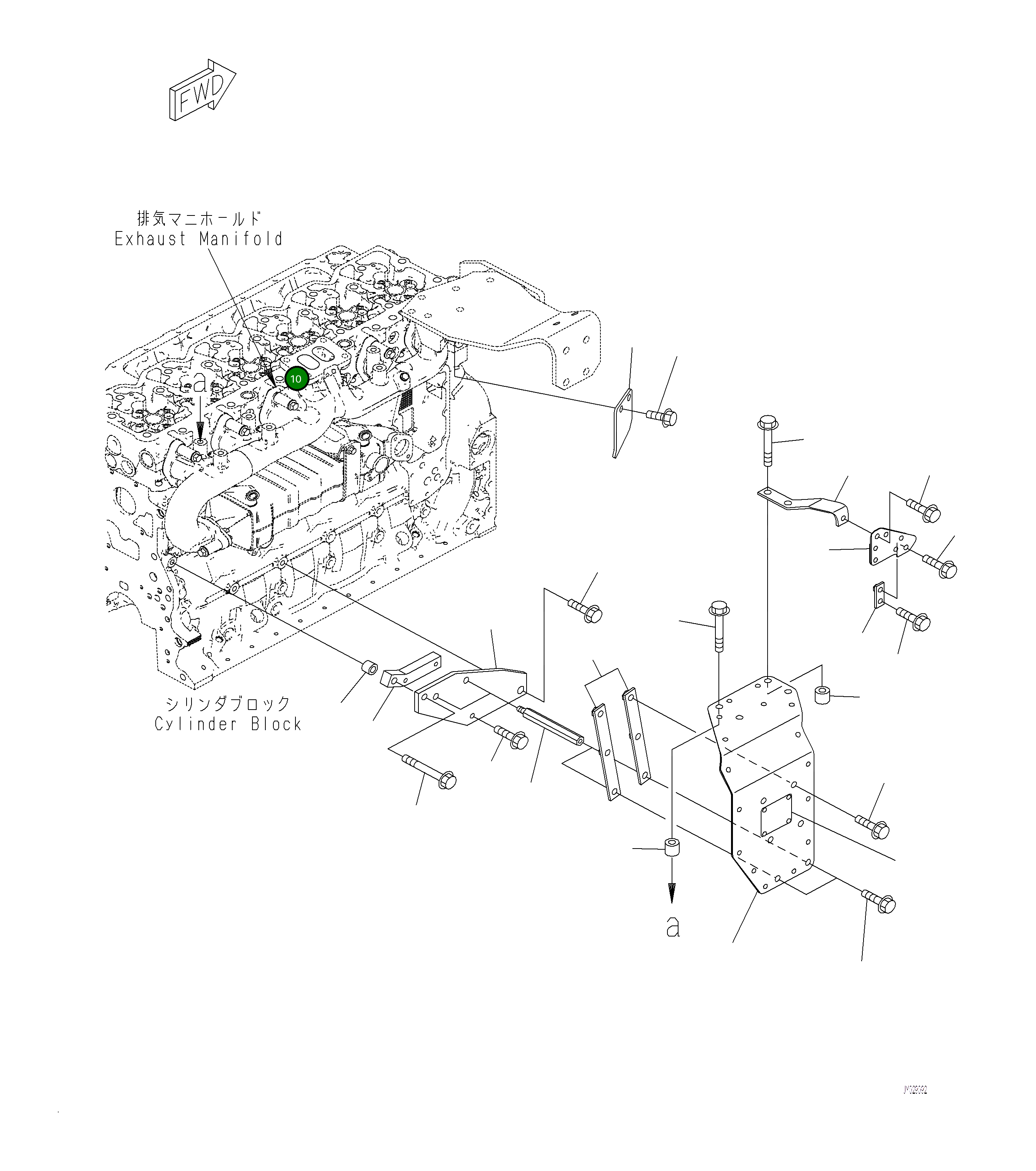 Крышка 6755-11-5450  Komatsu
