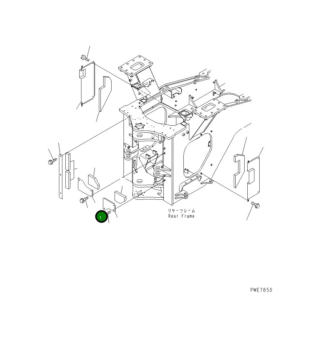 Крышка 426-46-24210 Komatsu