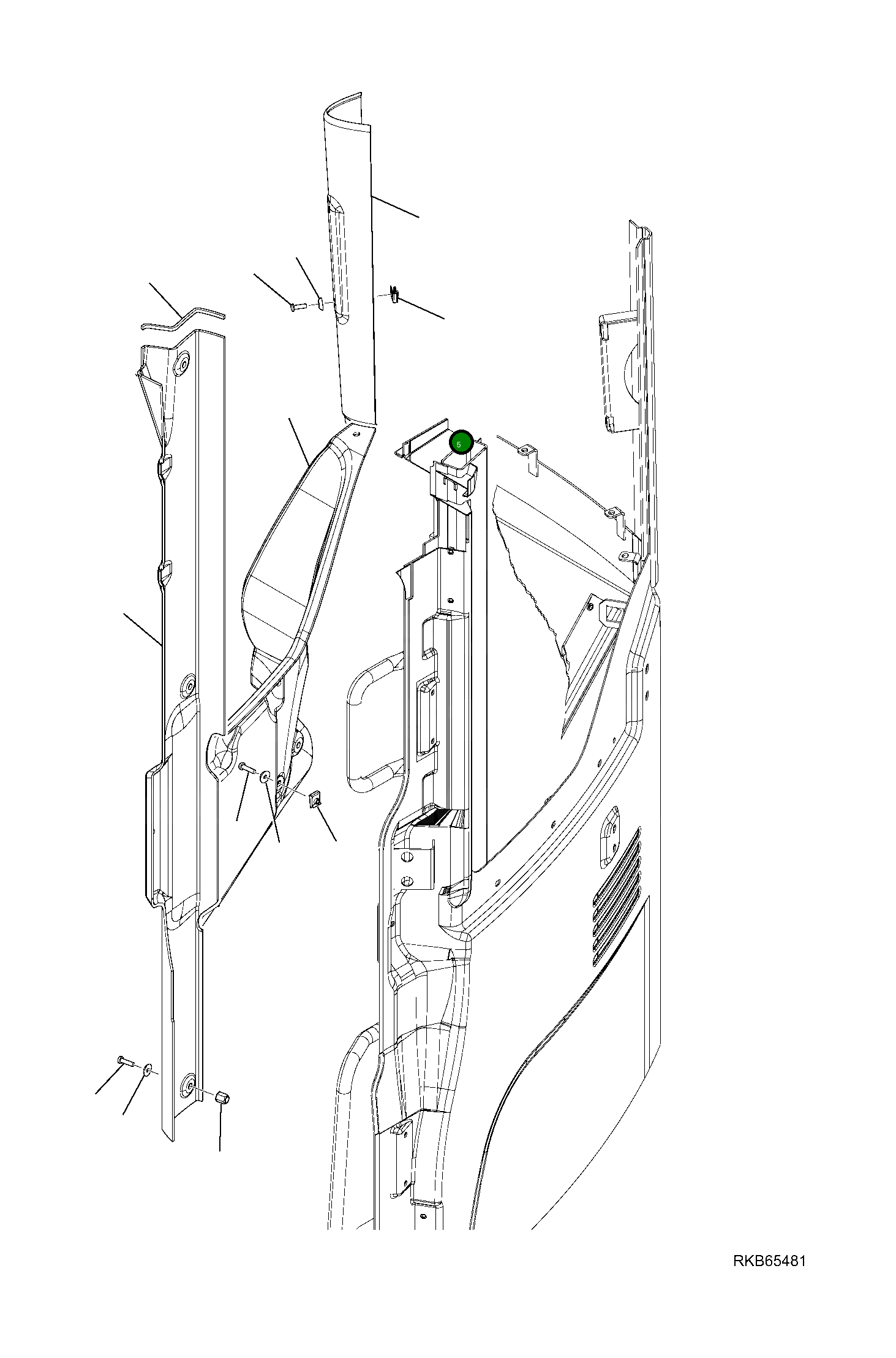 Крышка 21W-54-R1480 Komatsu